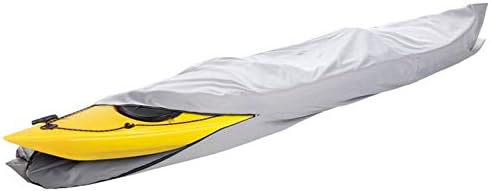 i COVER 16ft Kayak Cover- Water Proof 600D Heavy Duty Kayak/Canoe Cover Fits Kayak or Canoe up to 16ft Long and Beam Width up to 36in, Grey