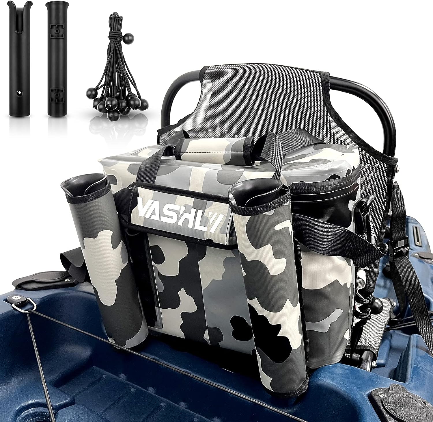 Vashly Kayak Cooler, Waterproof Seat Back Cooler for Kayaks, Kayak Accessories Cooler Bag, Cooler for Kayaking, Beaches, Travel, Lunch, Trips